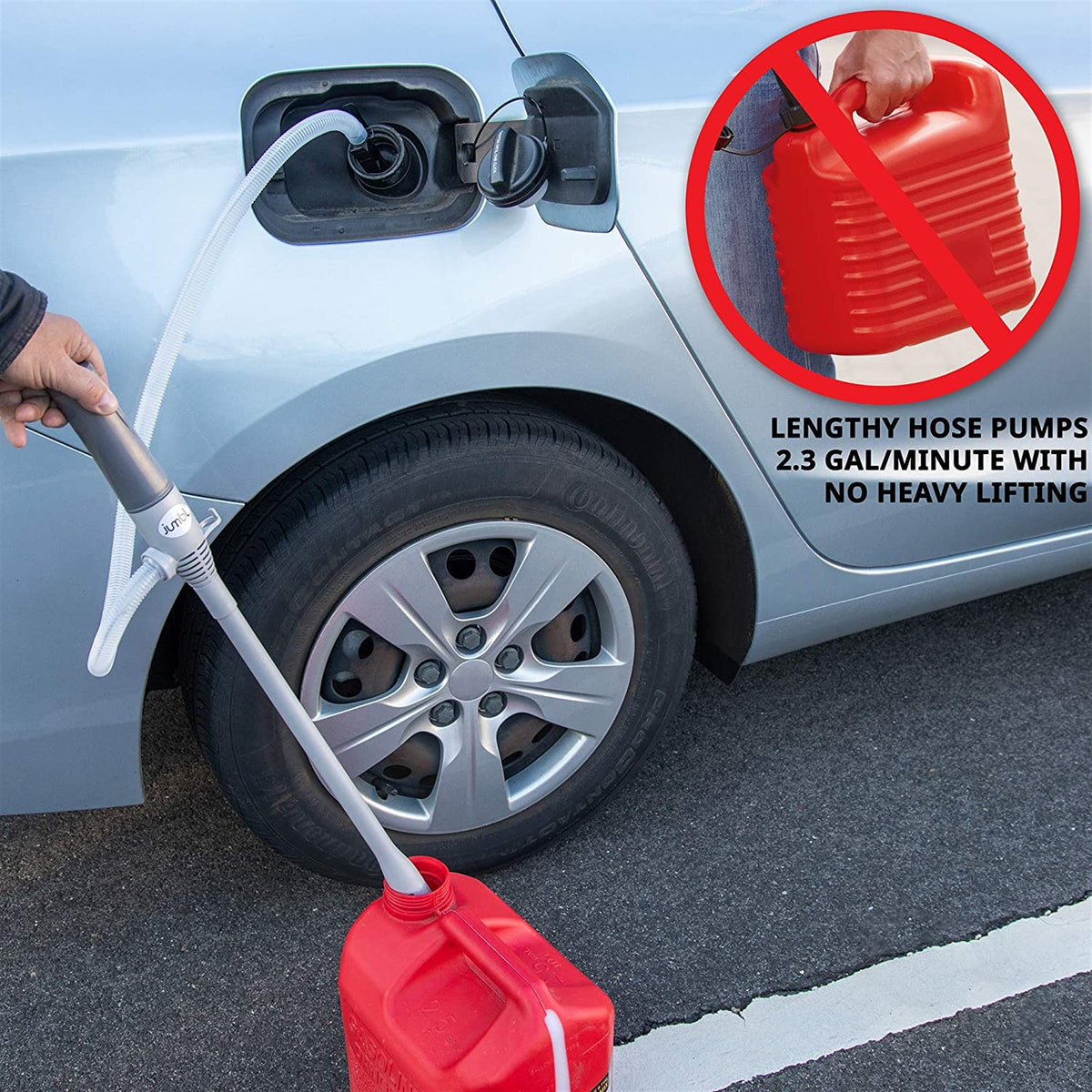 Deway Stick Pump w/ Auto-Stop & Beep - 2.4 GPM, D Battery