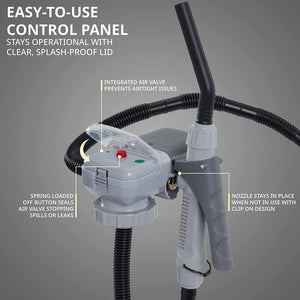 Deway Gas Can Pump w/ Hand Trigger Nozzle - 2.3 GPM, AA Battery