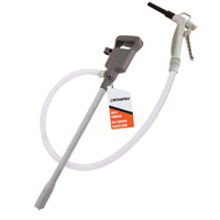 Deway Automatic Fuel Transfer Pump, Powerful AA Battery Powered with USB-C Power Option, 51" Extra Long Hose Fits All Size Cans, Portable Liquid Pump Transfers at 3.8 Gal/Minute