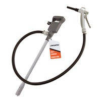 Deway Automatic Fuel Transfer Pump, Powerful AA Battery Powered with USB-C Power Option, 51" Extra Long Hose Fits All Size Cans, Portable Liquid Pump Transfers at 3.8 Gal/Minute