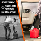 Deway VP Gas Can Pump w/ Hand Trigger Nozzle - 2.3 GPM, AA Battery
