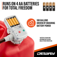 Gas Can Pump w/ Auto-Stop Nozzle & PVC Hose