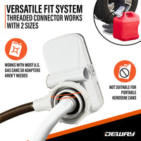 Gas Can Pump w/ Auto-Stop Nozzle & PVC Hose