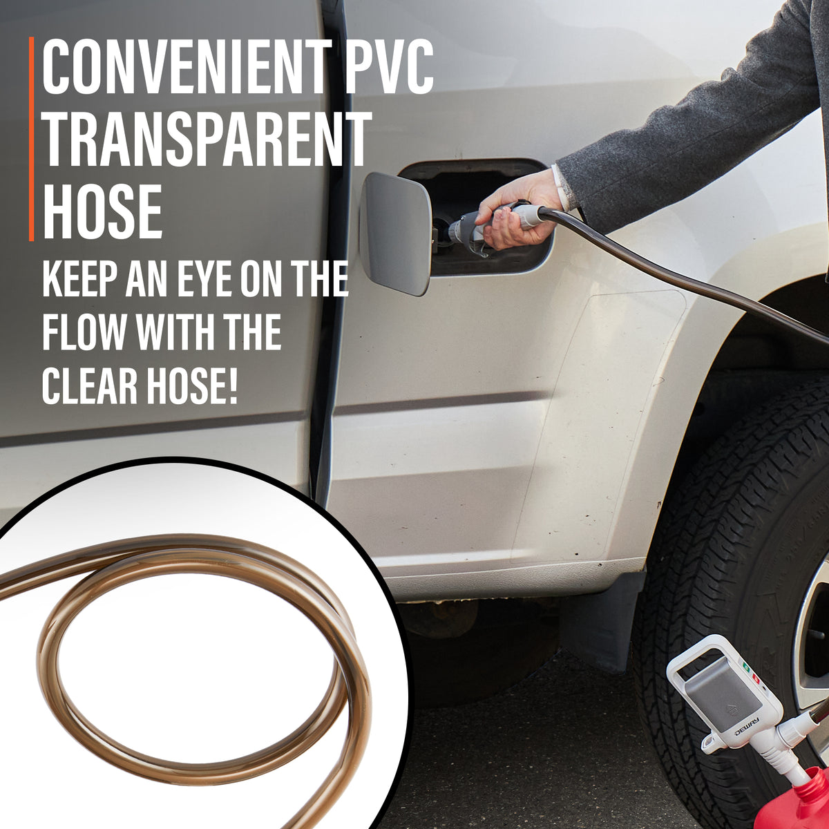 Stick Pump w/ Hand Trigger Nozzle & PVC Hose