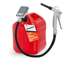 Load image into Gallery viewer, DeWay Gas Can Fuel Transfer Pump with Trigger Nozzle | Fast 3.8 GPM Flow Rate, 51” Rubber Hose &amp; 4 Can Adapters for Gasoline, Kerosene, Diesel &amp; Non-Potables | USB-C Cable &amp; Battery Power
