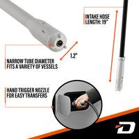 Gas Can Pump w/ Hand Trigger Nozzle & PVC Hose