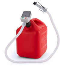 Load image into Gallery viewer, DeWay Fuel Transfer Pump for Gas Can with Precision Auto-Shutoff Nozzle | Fast 2.4GPM Flow Rate, Long 51” Hose, 4 AA Battery Power &amp; 3 Fuel Adapters for Gasoline, Kerosene, Diesel &amp; Non-Potable Water
