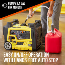 Load image into Gallery viewer, Deway Automatic Fuel Transfer Small 15&quot; Pump, Nozzle for Quick Flow Control &amp; Stop, Powerful D Battery Powered, 39&quot; Extra Long Hose Fits All Size Cans, Portable Liquid Pump Transfers at 2.4 Gal/Minute
